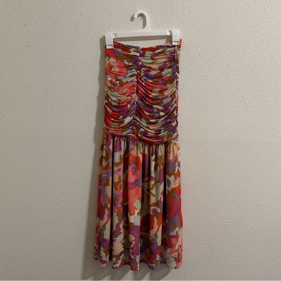 Nicholas Asymmetric Multicolor Mabel Midi Skirt - Size 2 - Picture 6 of 14